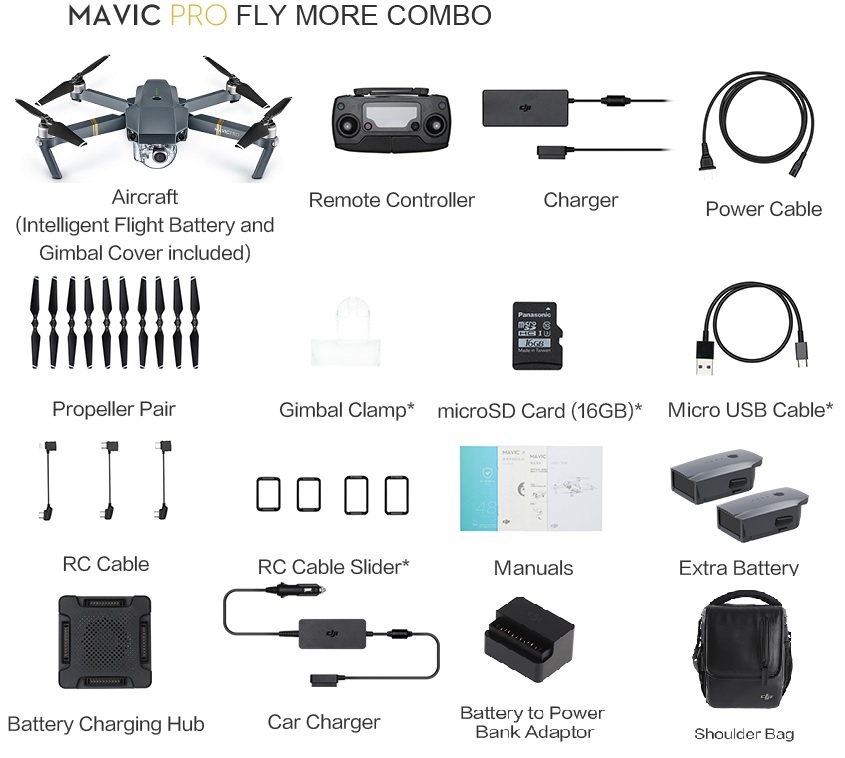 DJI Mavic Pro Platinum Fly More Combo